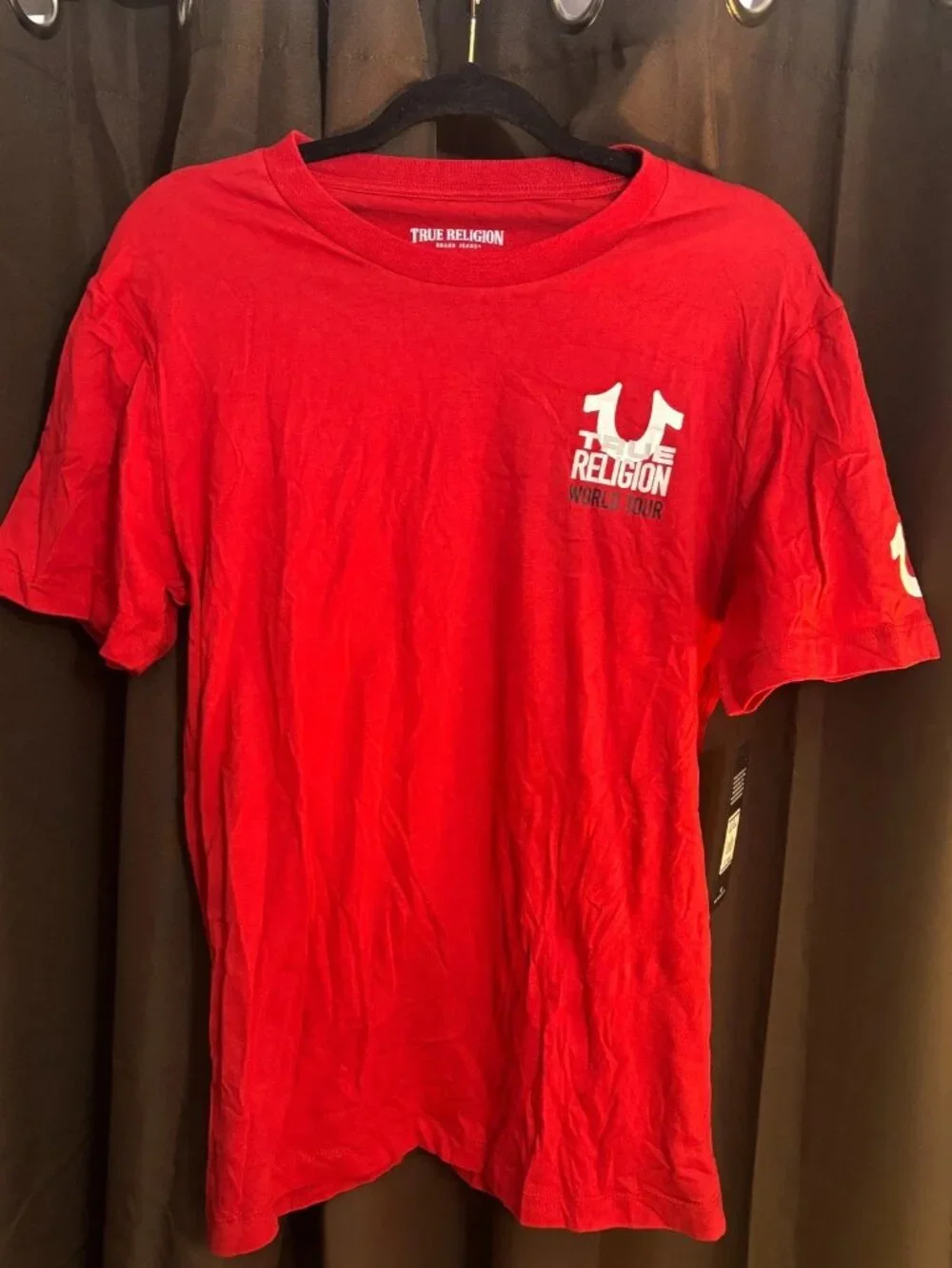 True Religion World Tour T-Shirt Red Size S 701591 NWT